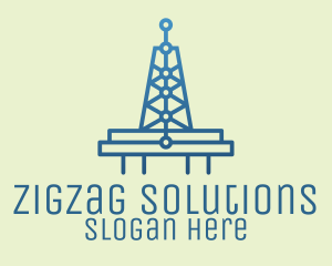 Blue Signal Tower logo design