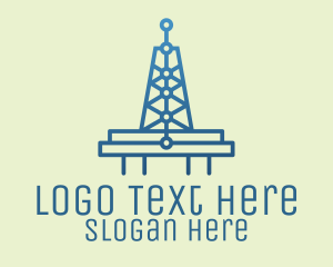 Business Solutions - Blue Signal Tower logo design