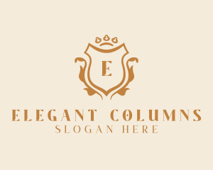 Elegant Luxury Shield Ornate logo design