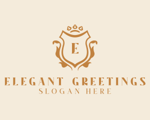 Elegant Luxury Shield Ornate logo design