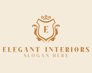 Elegant Luxury Shield Ornate logo design