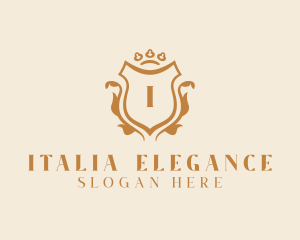 Elegant Luxury Shield Ornate logo design