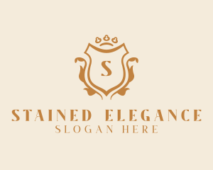 Elegant Luxury Shield Ornate logo design