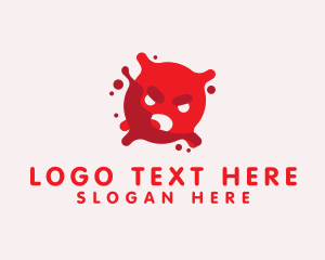 Toxin - Angry Germ Virus logo design