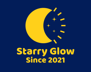 Starry - Starry Moon Time logo design