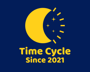 Starry Moon Time logo design