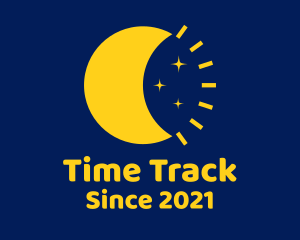 Starry Moon Time logo design