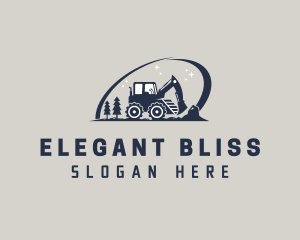 Heavy Equipment - Builder Excavator Machine logo design