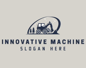 Machine - Builder Excavator Machine logo design