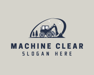 Builder Excavator Machine logo design