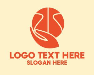 Sports Network - Basketball Player Hand logo design