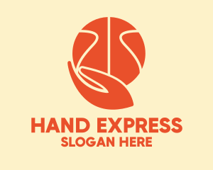 Basketball Player Hand  logo design