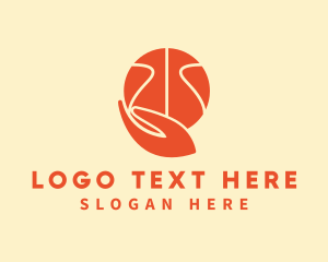 Sports Equipment - Basketball Player Hand logo design