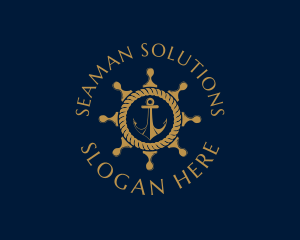 Luxury Seaman Badge logo design