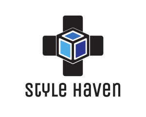 Plus Cube logo design