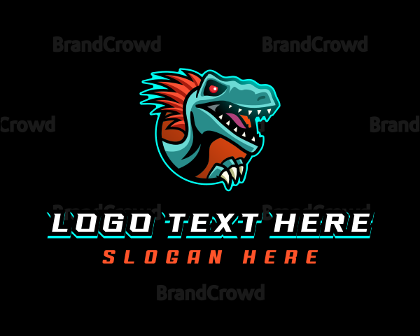 Dinosaur Raptor Monster Logo