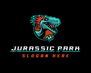 Dinosaur Raptor Monster logo design