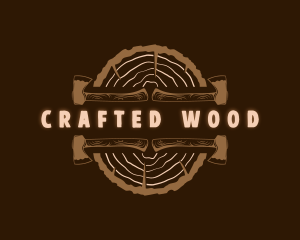 Lumberjack Wood Axe logo design