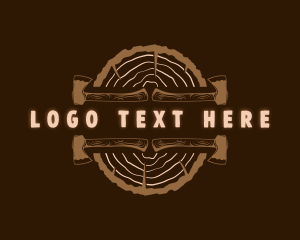 Workshop - Lumberjack Wood Axe logo design