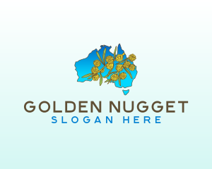 Australia Golden Wattle logo design