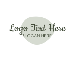 Yoga - Cursive Watercolor Wordmark logo design