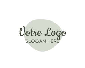 Strategist - Cursive Watercolor Wordmark logo design
