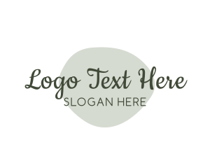 Cursive Watercolor Wordmark Logo