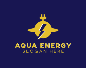 Electric Flash Energy Plug   logo design