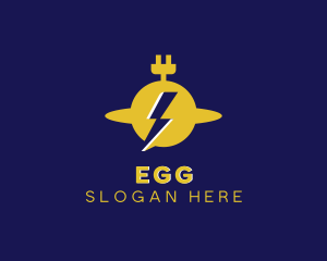 Charging - Electric Flash Energy Plug logo design