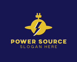 Watt - Electric Flash Energy Plug logo design