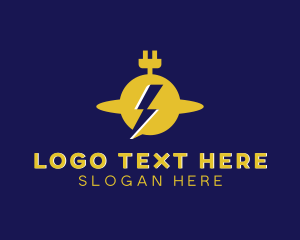 Energy - Electric Flash Energy Plug logo design