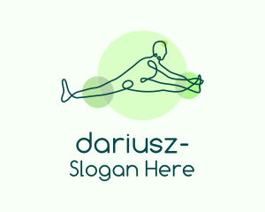 Yoga Stretching Pose  Logo