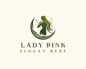 Moon Lady Stars logo design