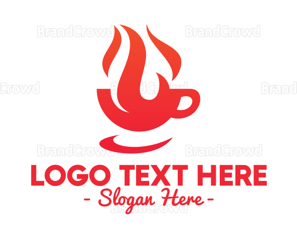 Red Flaming Cup Logo