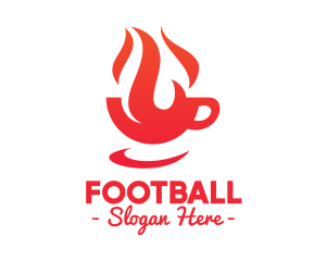 Flare - Red Flaming Cup logo design