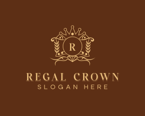 Royalty Crown Wedding logo design