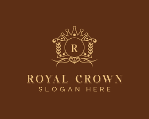 Royalty Crown Wedding logo design