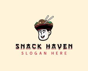 Chinese Noodles Bowl logo design