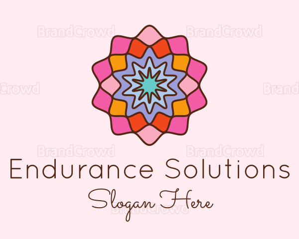 Floral Mosaic Centerpiece Logo