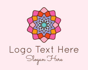 Multicolor - Floral Mosaic Centerpiece logo design