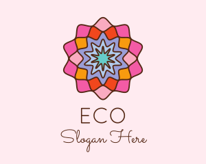 Ornament - Floral Mosaic Centerpiece logo design