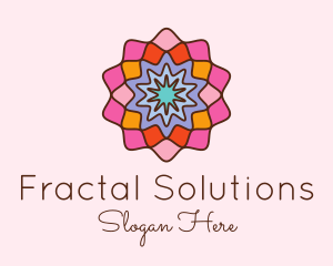 Floral Mosaic Centerpiece  logo design