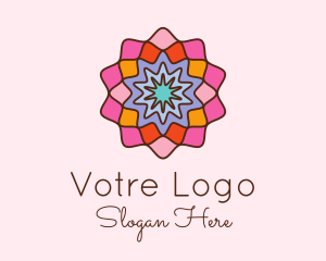 Creative - Floral Mosaic Centerpiece logo design