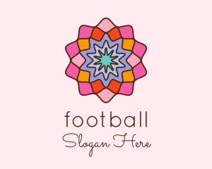 Bohemian - Floral Mosaic Centerpiece logo design
