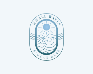 Summer Swimming Beach  logo design