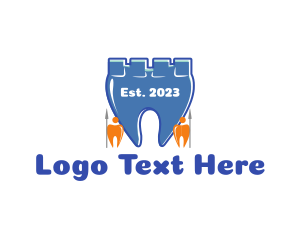 Dental Surgery - Teeth Castle Guards logo design