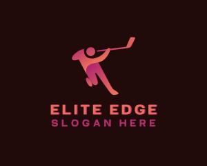 Hockey Athlete Competition logo design