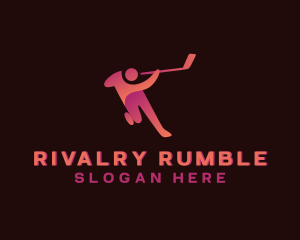 Hockey Athlete Competition logo design