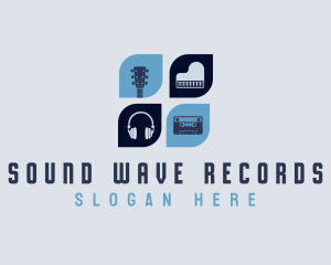 Record - Music Recording Label logo design