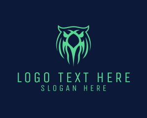 Game Developer - Tribal Owl Animal logo design